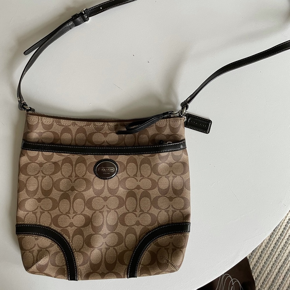 Coach coated canvas crossbody